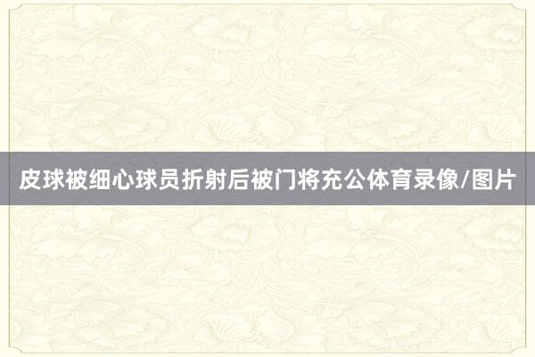 皮球被细心球员折射后被门将充公体育录像/图片