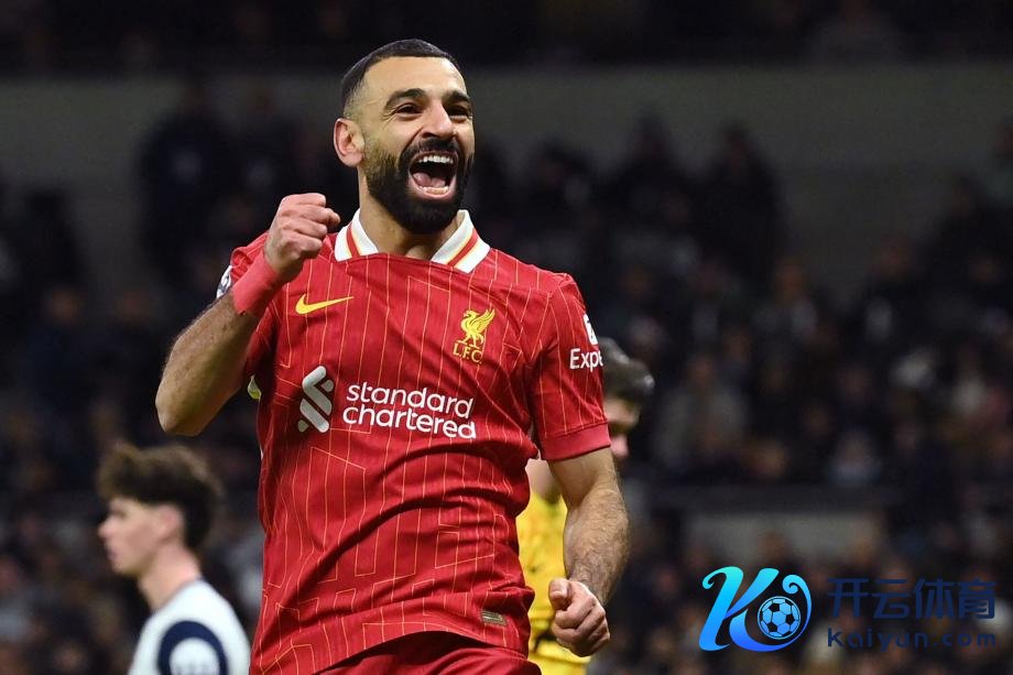 [图]萨拉赫2射2传 利物浦6-3热刺止连平不竭领跑