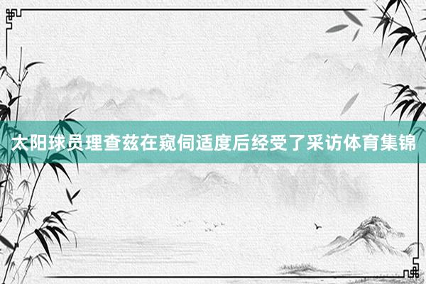 太阳球员理查兹在窥伺适度后经受了采访体育集锦