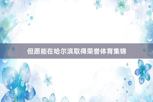 但愿能在哈尔滨取得荣誉体育集锦