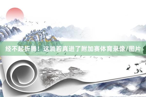 经不起折腾！这淌若真进了附加赛体育录像/图片