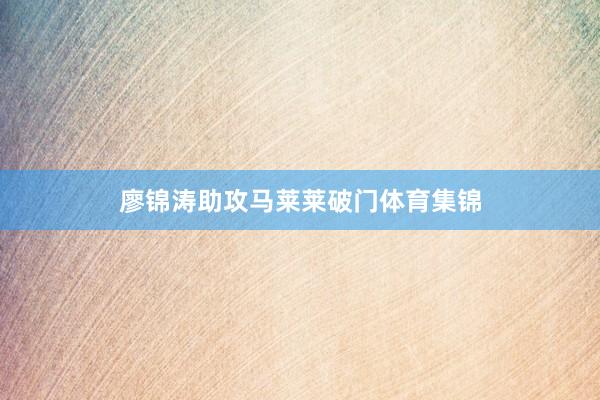 廖锦涛助攻马莱莱破门体育集锦