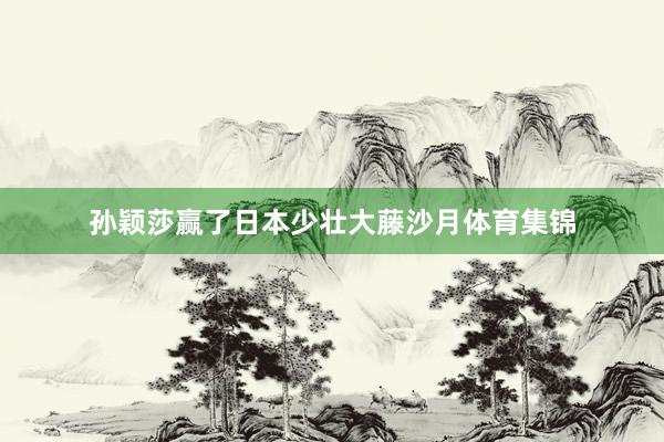 孙颖莎赢了日本少壮大藤沙月体育集锦