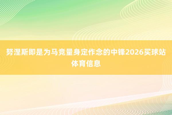 努涅斯即是为马竞量身定作念的中锋2026买球站体育信息