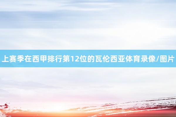 上赛季在西甲排行第12位的瓦伦西亚体育录像/图片