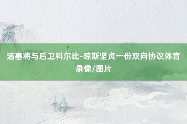 活塞将与后卫科尔比-琼斯坚贞一份双向协议体育录像/图片
