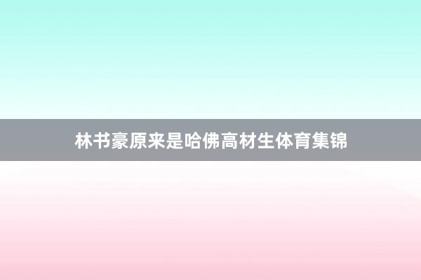 林书豪原来是哈佛高材生体育集锦