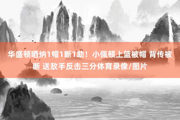 华盛顿哂纳1帽1断1助！小佩顿上篮被帽 背传被断 送敌手反击三分体育录像/图片
