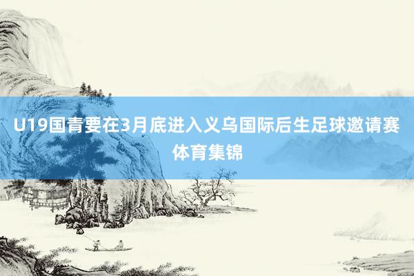U19国青要在3月底进入义乌国际后生足球邀请赛体育集锦