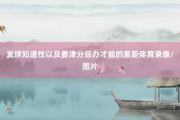 发球知道性以及要津分惩办才能的差距体育录像/图片