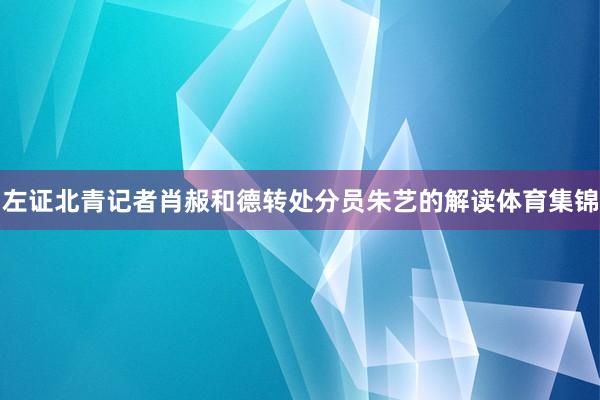 左证北青记者肖赧和德转处分员朱艺的解读体育集锦