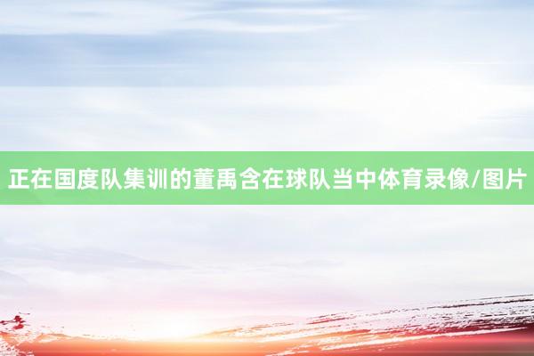 正在国度队集训的董禹含在球队当中体育录像/图片