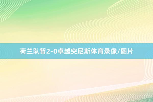 荷兰队暂2-0卓越突尼斯体育录像/图片